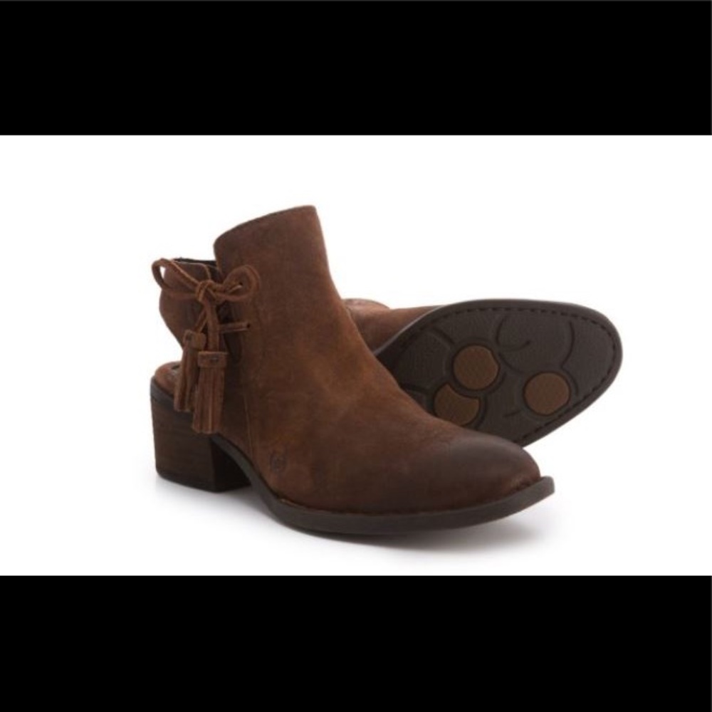 Born Monikah Rust Tobacco Bootie Sz 6